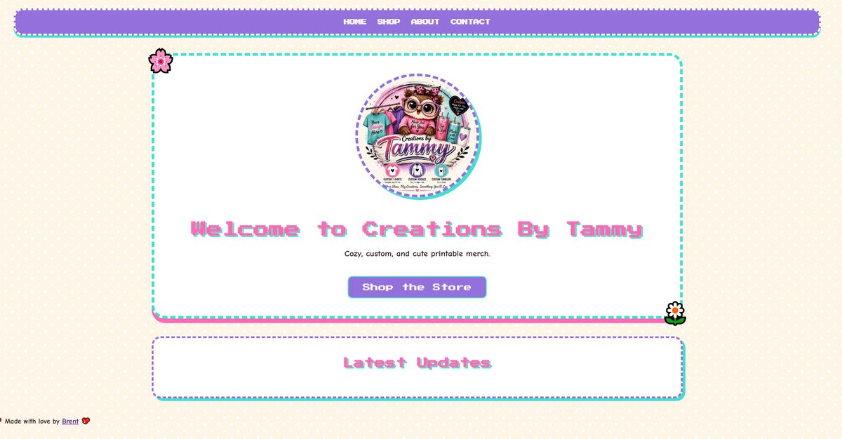 Creations By Tammy website